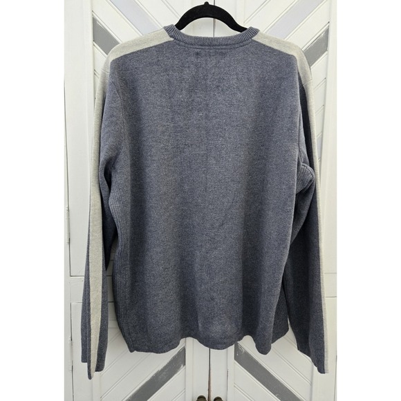 Eddie Bauer Men's XL‎ Gray Mediumweight Thick Long Sleeve Crew Neck Knit Sweater - Picture 4 of 14